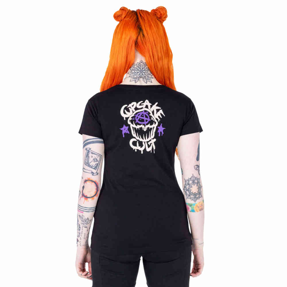 Cupcake Cult - Bat Doll Tshirt Femme - Noir